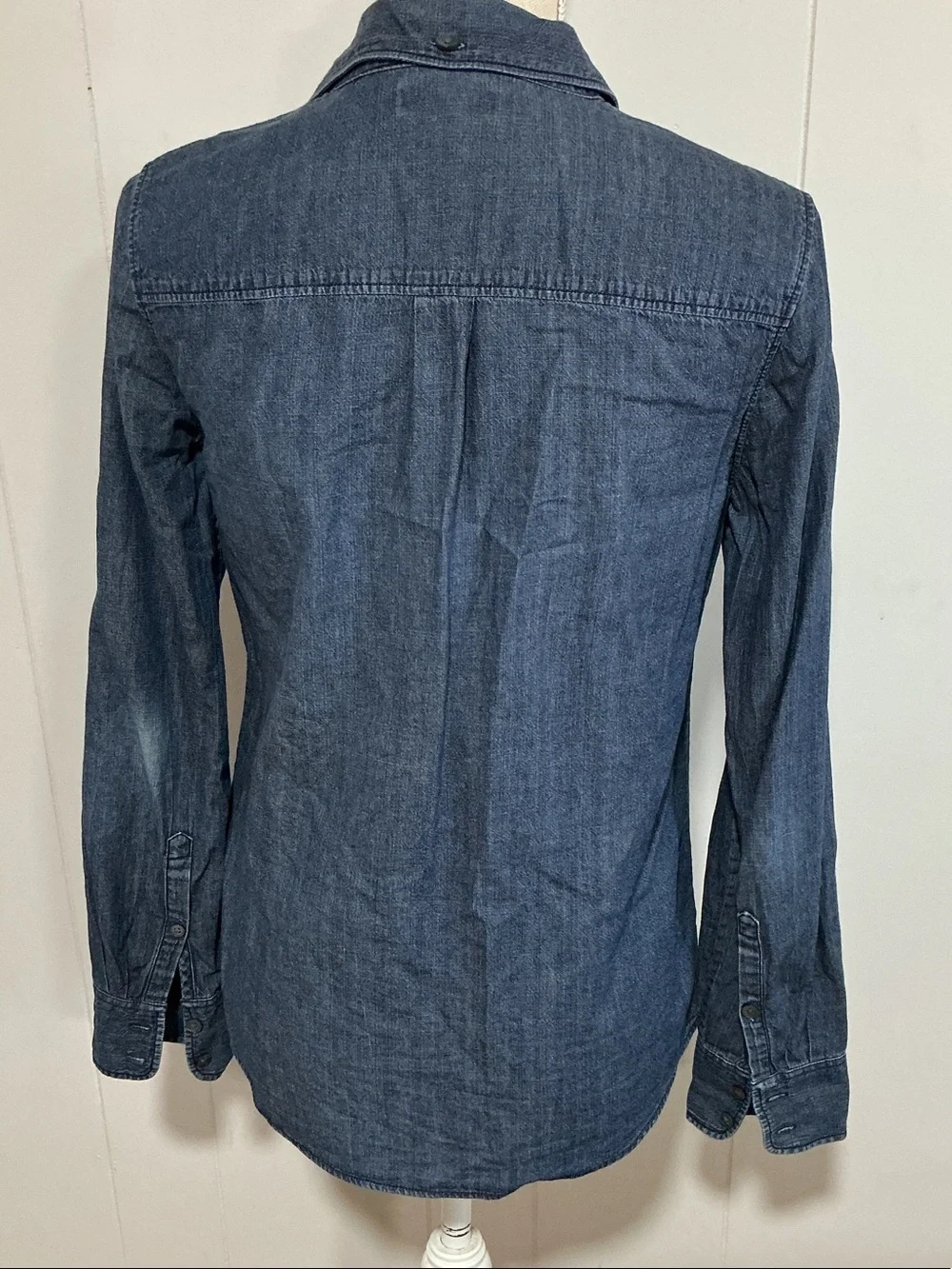 J. Crew Dark Denim Button-Up Shirt